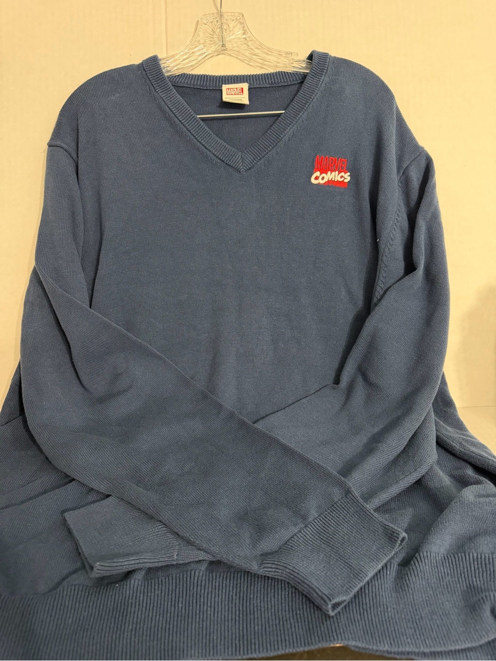 Marvel Comics Pullover V Neck Sweater NWT